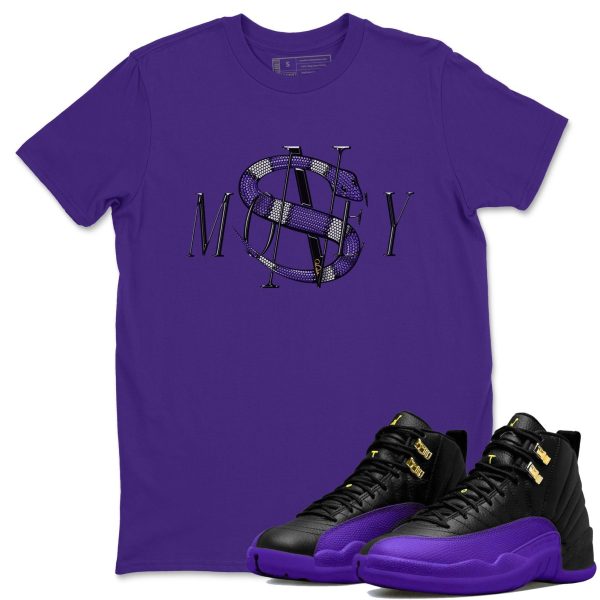 Money Snake Unisex T-Shirt - Sneaker Shirt To Match 12s Field Purple Jezsport.com