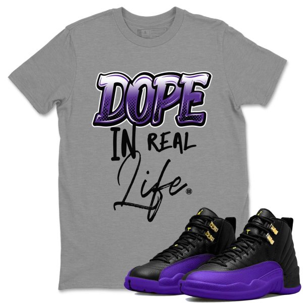 Dope In Real Life Unisex T-Shirt - Sneaker Shirt To Match 12s Field Purple Jezsport.com