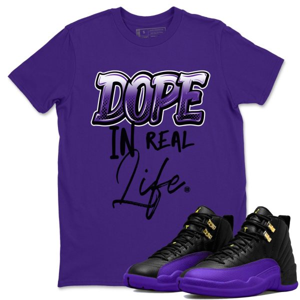 Dope In Real Life Unisex T-Shirt - Sneaker Shirt To Match 12s Field Purple Jezsport.com