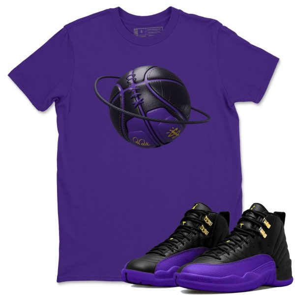 Basketball Planet Unisex T-Shirt - Sneaker Shirt To Match 12s Field Purple Jezsport.com