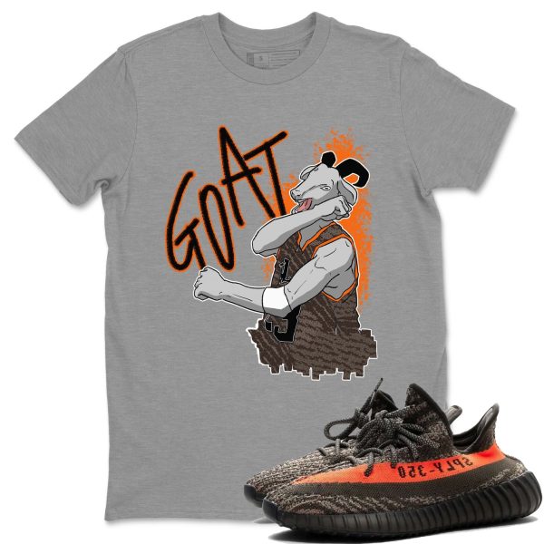 Screaming Goat Unisex Crew Neck T-Shirt - Sneaker Shirt To Match Yeezys 350 Carbon Beluga Jezsport.com