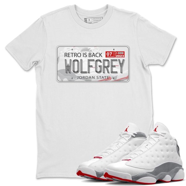 Plate Unisex T-Shirt - Sneaker Shirt To Match 13s Wolf Grey Jezsport.com