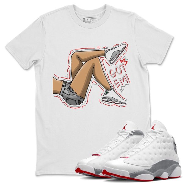 Got Em Legs Unisex T-Shirt - Sneaker Shirt To Match 13s Wolf Grey Jezsport.com