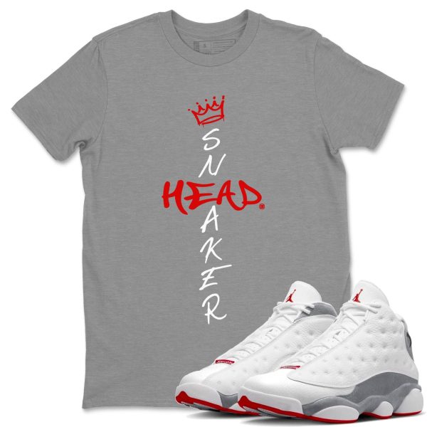 Cross Sneakerhead Unisex T-Shirt - Sneaker Shirt To Match 13s Wolf Grey Jezsport.com