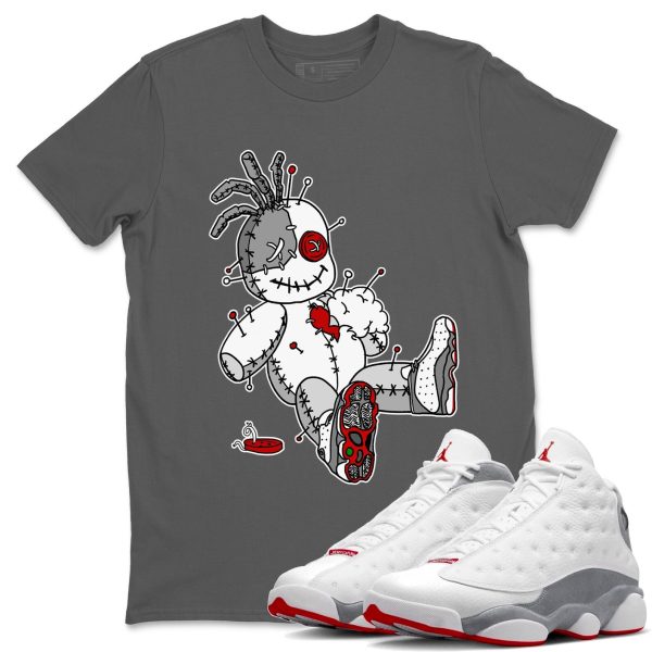 Voodoo Doll Unisex T-Shirt - Sneaker Shirt To Match 13s Wolf Grey Jezsport.com