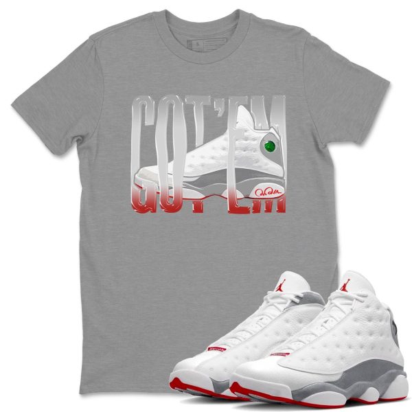 Wiggling Gotem Unisex T-Shirt - Sneaker Shirt To Match 13s Wolf Grey Jezsport.com