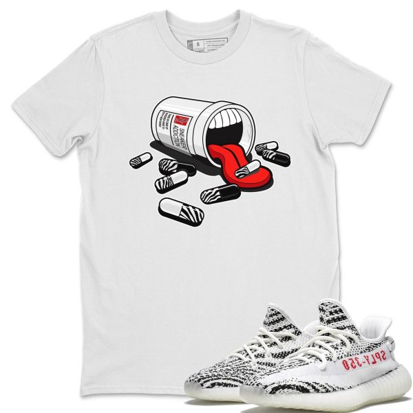 Sneaker Addiction Unisex T-Shirt - Sneaker Shirt To Match Yeezys 350 Zebra Jezsport.com