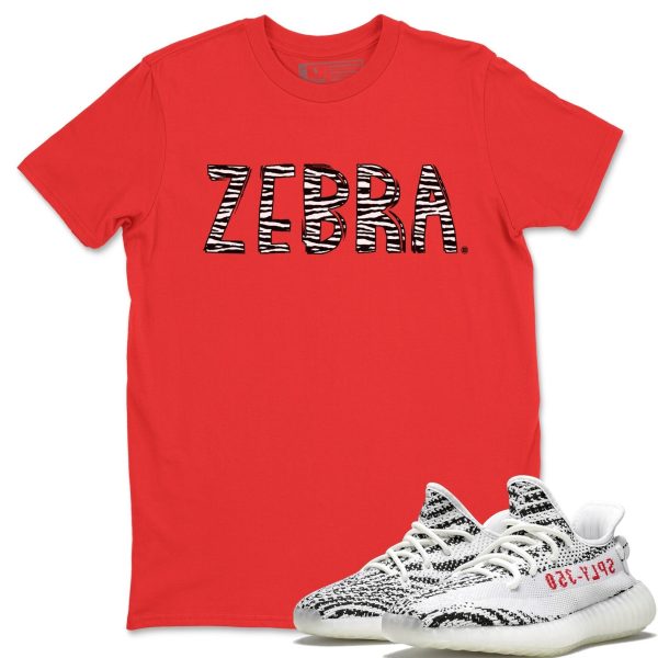 Zebra Letters Unisex T-Shirt - Sneaker Shirt To Match Yeezys 350 Zebra Jezsport.com