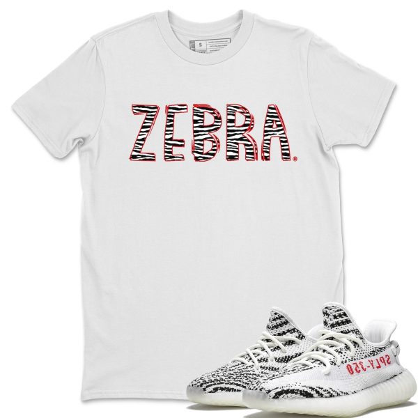 Zebra Letters Unisex T-Shirt - Sneaker Shirt To Match Yeezys 350 Zebra Jezsport.com