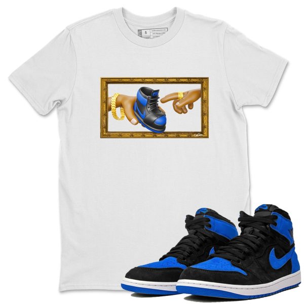 The Creation of Adam Unisex T-Shirt - Sneaker Shirt To Match 1s Royal Reimagined Jezsport.com