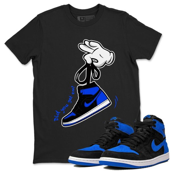 Cartoon Hands Unisex T-Shirt - Sneaker Shirt To Match 1s Royal Reimagined Jezsport.com