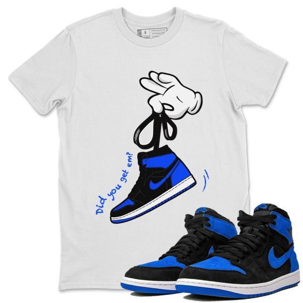 Cartoon Hands Unisex T-Shirt - Sneaker Shirt To Match 1s Royal Reimagined Jezsport.com