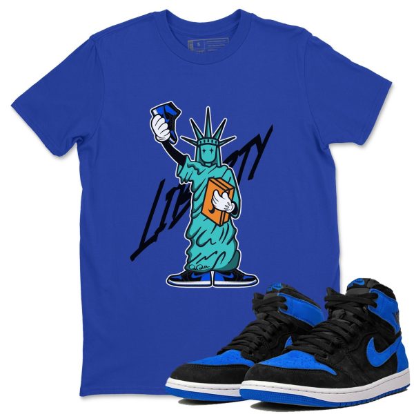 Statue Of Liberty Unisex T-Shirt - Sneaker Shirt To Match 1s Royal Reimagined Jezsport.com