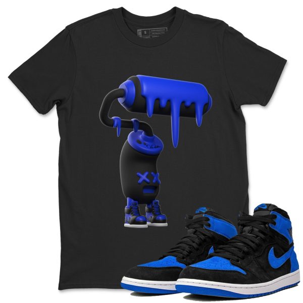 3D Paint Roller Unisex T-Shirt - Sneaker Shirt To Match 1s Royal Reimagined Jezsport.com