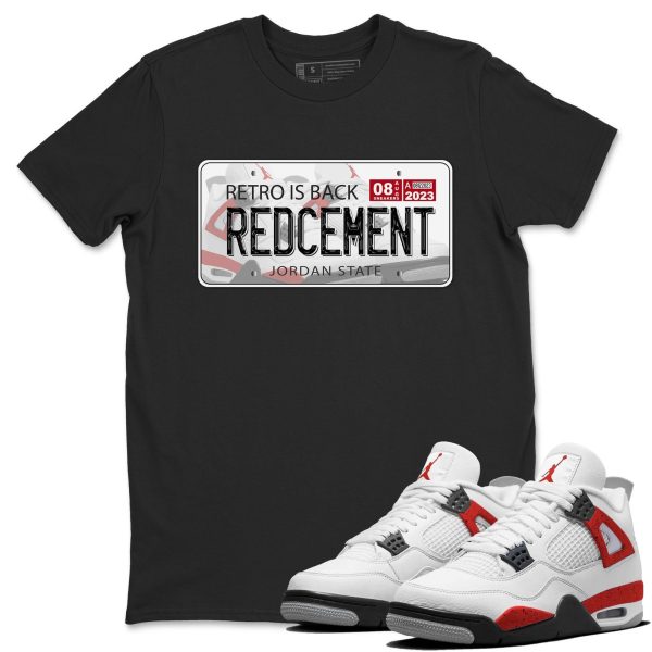 Plate - Sneaker Shirt To Match 4s Red Cement Jezsport.com