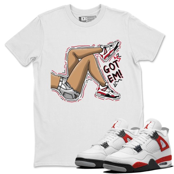 Got Em Legs - Sneaker Shirt To Match 4s Red Cement Jezsport.com