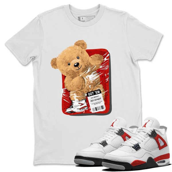 Packaged Bear - Sneaker Shirt To Match 4s Red Cement Jezsport.com