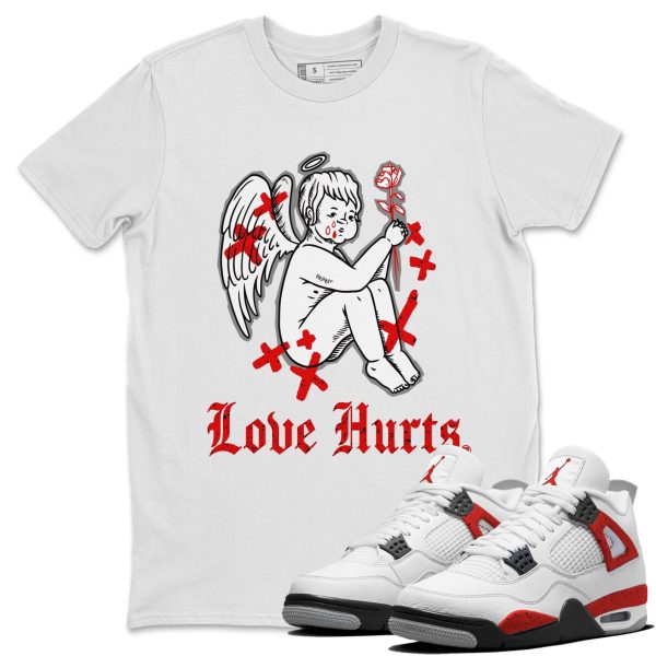 Love Hurts - Sneaker Shirt To Match 4s Red Cement Jezsport.com