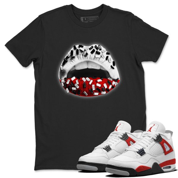 Lips Jewel - Sneaker Shirt To Match 4s Red Cement Jezsport.com