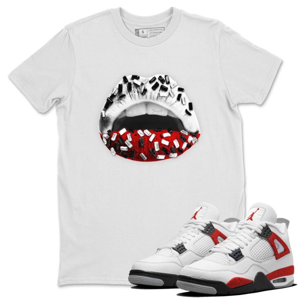 Lips Jewel - Sneaker Shirt To Match 4s Red Cement Jezsport.com