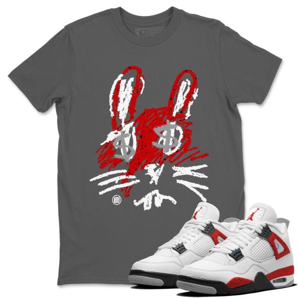 Crayon Bunny - Sneaker Shirt To Match 4s Red Cement Jezsport.com