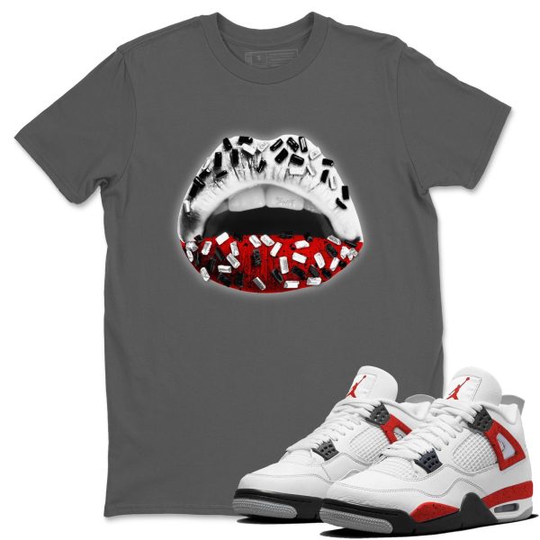 Lips Jewel - Sneaker Shirt To Match 4s Red Cement Jezsport.com