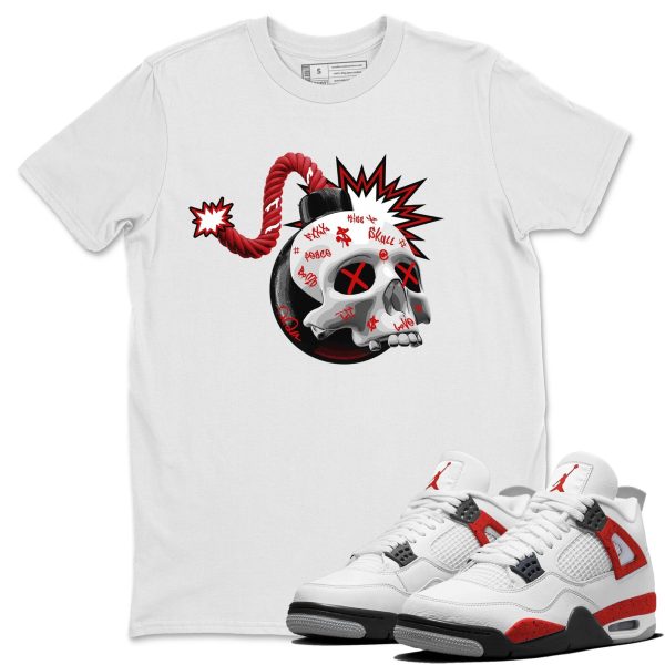 Skull Bomb - Sneaker Shirt To Match 4s Red Cement Jezsport.com