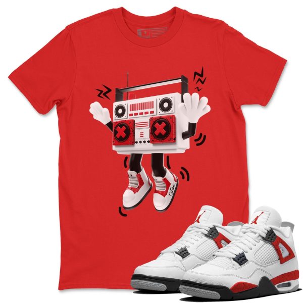 90s Radio Boy - Sneaker Shirt To Match 4s Red Cement Jezsport.com