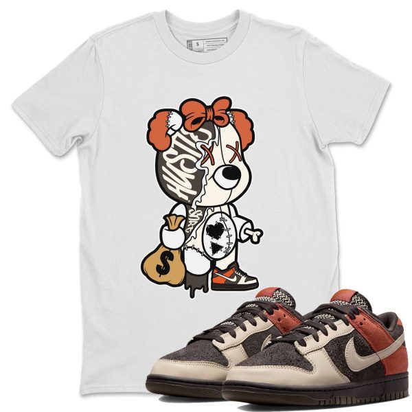 Stitched Hustle Bear - Sneaker Shirt To Match Dunks Red Panda Jezsport.com