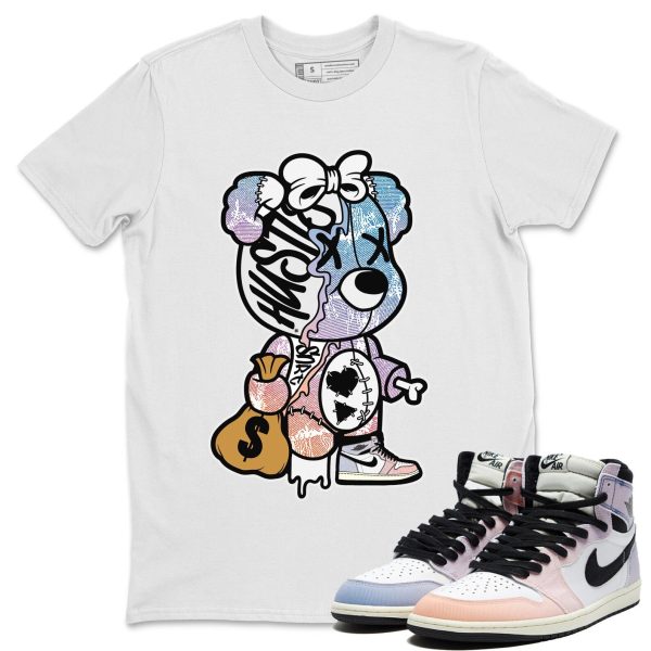 Stitched Hustle Bear - Sneaker Shirt To Match 1s Skyline Jezsport.com