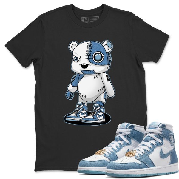 Cyborg Bear Unisex Casual T-Shirt - Sneaker T-Shirt To Match 1s Denim Jezsport.com