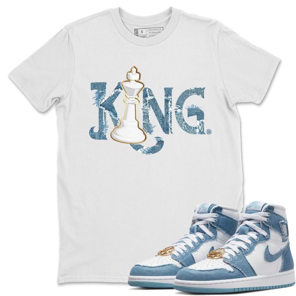 Chess King Unisex Casual T-Shirt - Sneaker T-Shirt To Match 1s Denim Jezsport.com