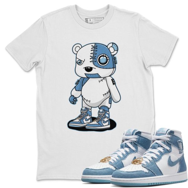 Cyborg Bear Unisex Casual T-Shirt - Sneaker T-Shirt To Match 1s Denim Jezsport.com