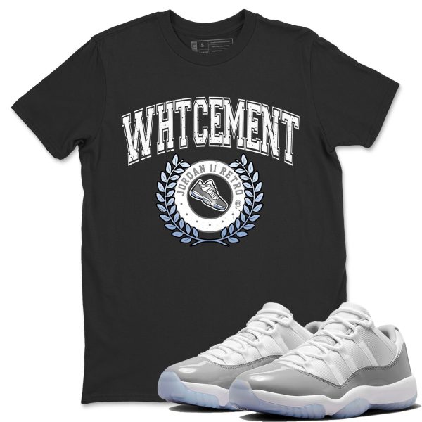 Sneaker Letter Unisex Casual T-Shirt - Sneaker T-Shirt To Match 11s White Cement Jezsport.com