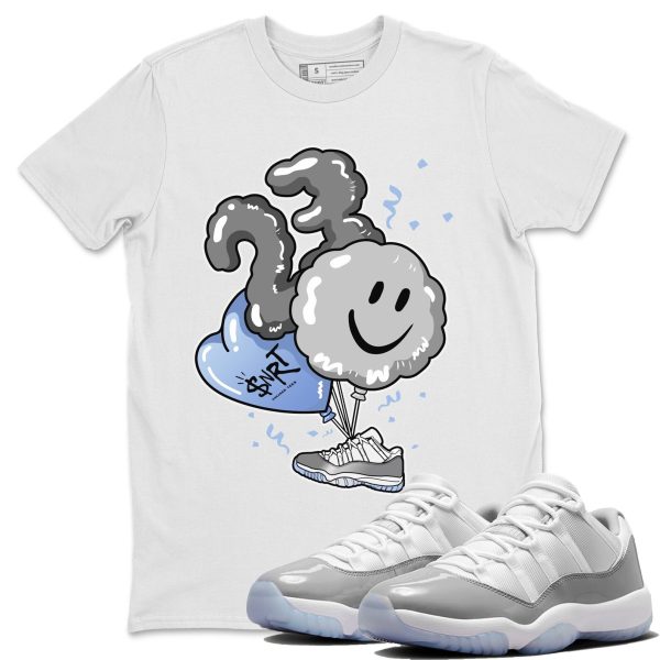 Balloon Unisex Casual T-Shirt - Sneaker T-Shirt To Match 11s White Cement Jezsport.com