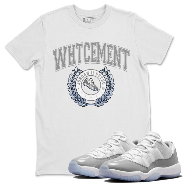 Sneaker Letter Unisex Casual T-Shirt - Sneaker T-Shirt To Match 11s White Cement Jezsport.com