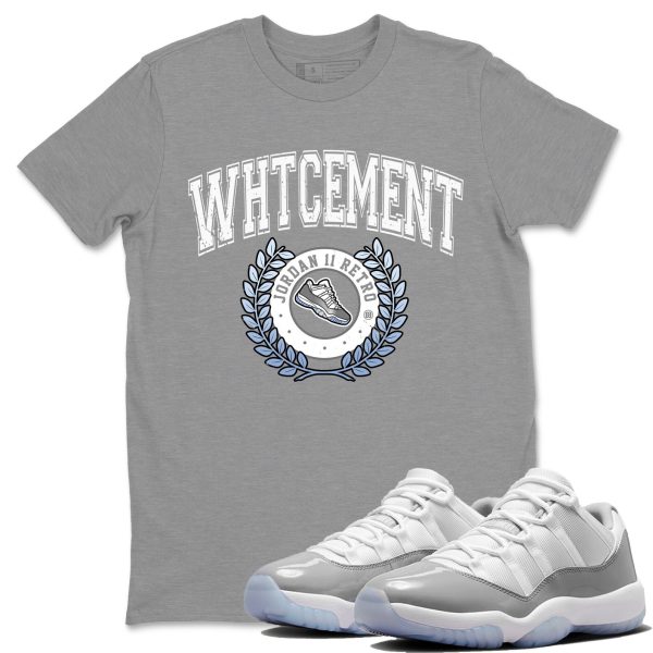 Sneaker Letter Unisex Casual T-Shirt - Sneaker T-Shirt To Match 11s White Cement Jezsport.com