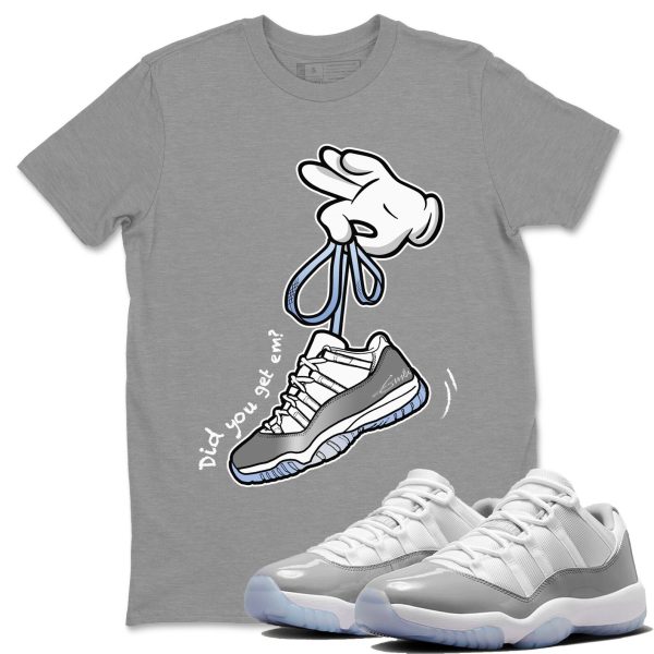 Cartoon Hands Unisex Casual T-Shirt - Sneaker T-Shirt To Match 11s White Cement Jezsport.com