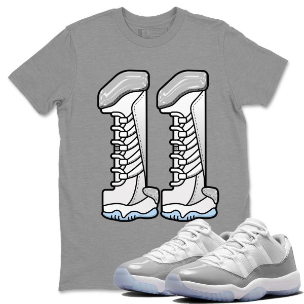 Number 11 Unisex Casual T-Shirt - Sneaker T-Shirt To Match 11s White Cement Jezsport.com