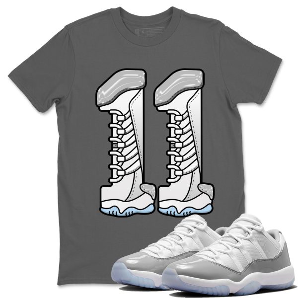 Number 11 Unisex Casual T-Shirt - Sneaker T-Shirt To Match 11s White Cement Jezsport.com