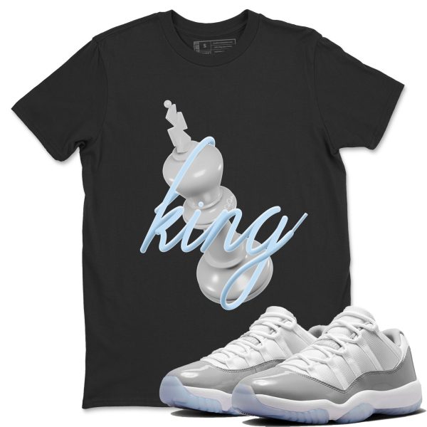 3D King Unisex Casual T-Shirt - Sneaker T-Shirt To Match 11s White Cement Jezsport.com