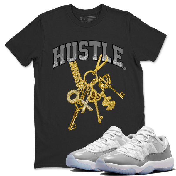 Gold Hustle Unisex Casual T-Shirt - Sneaker T-Shirt To Match 11s White Cement Jezsport.com