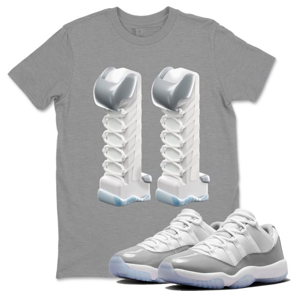 3D Number 11 Unisex Casual T-Shirt - Sneaker T-Shirt To Match 11s White Cement Jezsport.com