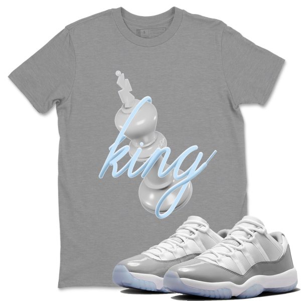 3D King Unisex Casual T-Shirt - Sneaker T-Shirt To Match 11s White Cement Jezsport.com