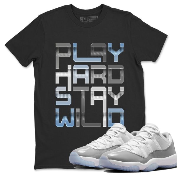 Play Hard Unisex Casual T-Shirt - Sneaker T-Shirt To Match 11s White Cement Jezsport.com