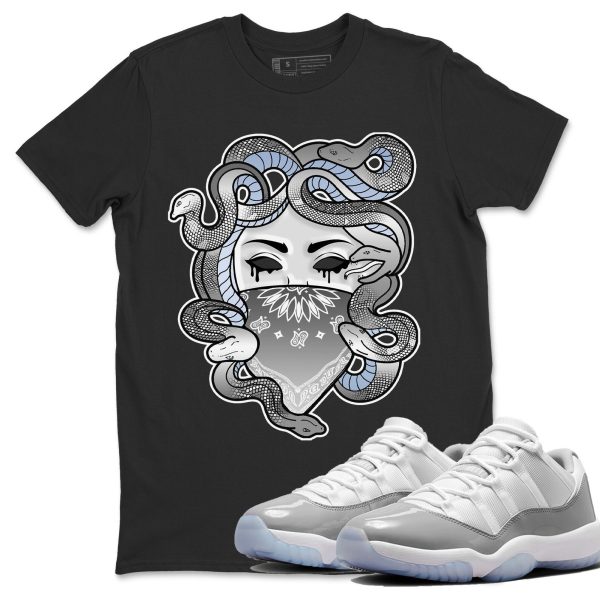 Medusa Unisex Casual T-Shirt - Sneaker T-Shirt To Match 11s White Cement Jezsport.com