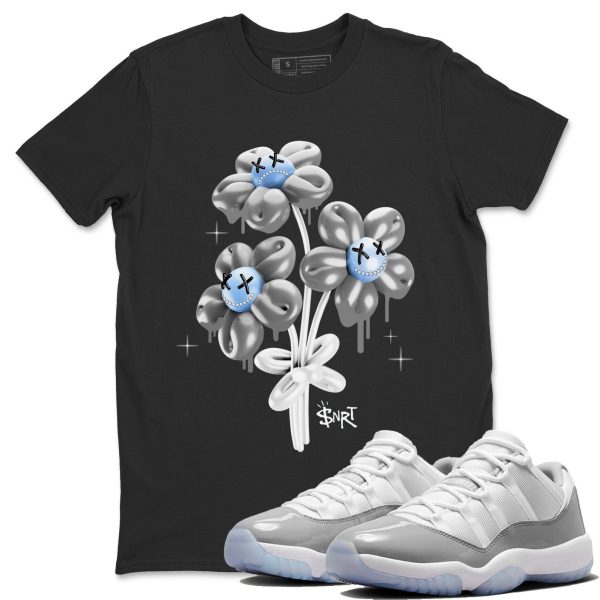 balloon bouquet Unisex Casual T-Shirt - Sneaker T-Shirt To Match 11s White Cement Jezsport.com