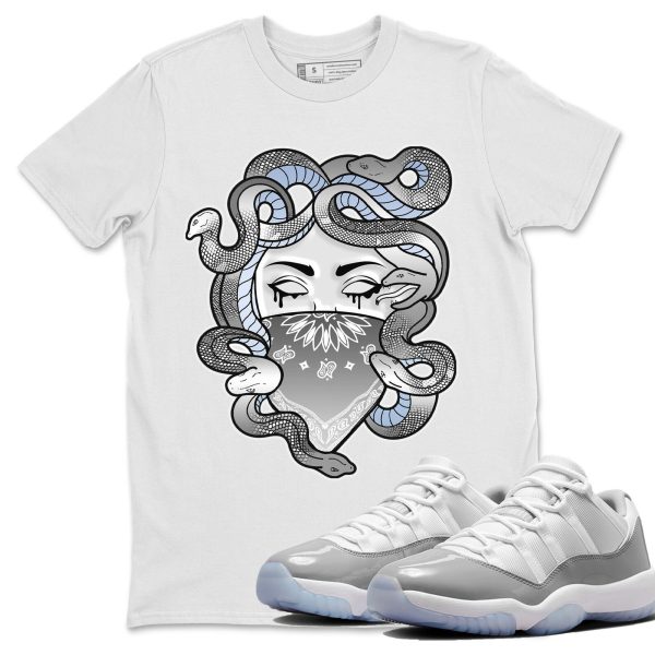 Medusa Unisex Casual T-Shirt - Sneaker T-Shirt To Match 11s White Cement Jezsport.com