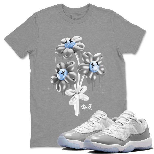 balloon bouquet Unisex Casual T-Shirt - Sneaker T-Shirt To Match 11s White Cement Jezsport.com