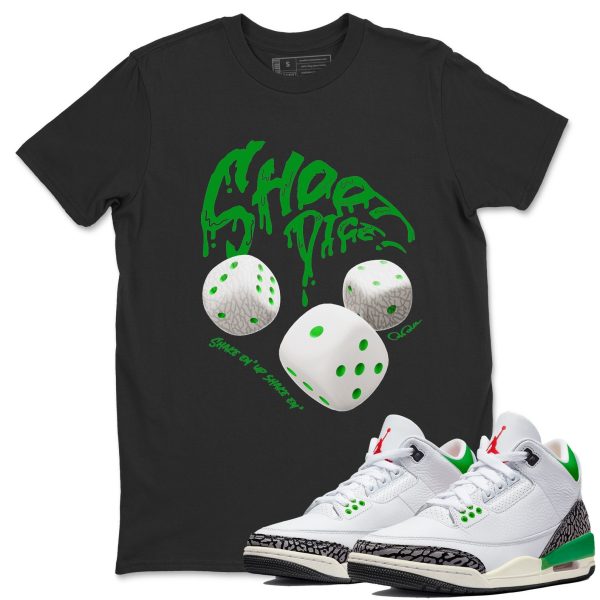 Shoot Dice Unisex Short Sleeve T-Shirt - Shirt To Match 3s Lucky Green Jezsport.com